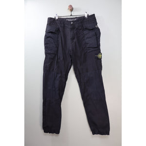 Stone Island Black Cargo Bottoms