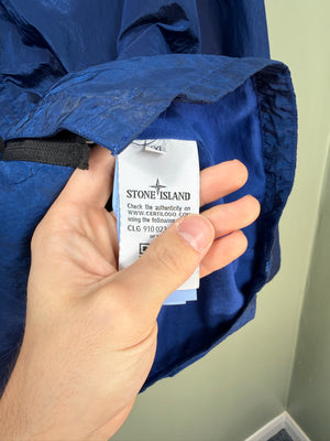 Stone Island Blue Nylon Metal Overshirt