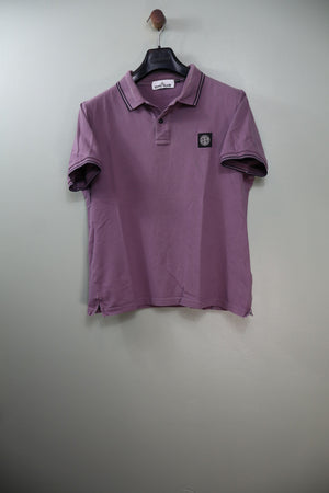 Stone Island Purple Slim Fit Polo
