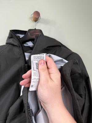 Stone Island Black Jaquard Marina Down Jacket