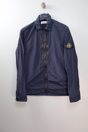 Stone Island Navy Nylon Metal Overshirt