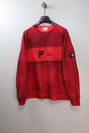 C.P. Company x Fila Red Jumper