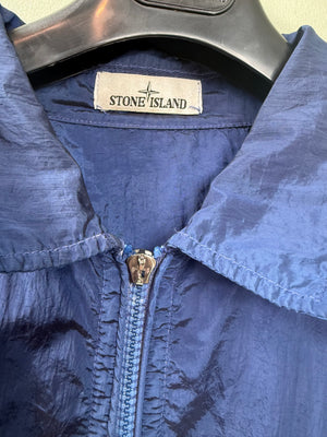 Stone Island Blue Nylon Metal Overshirt