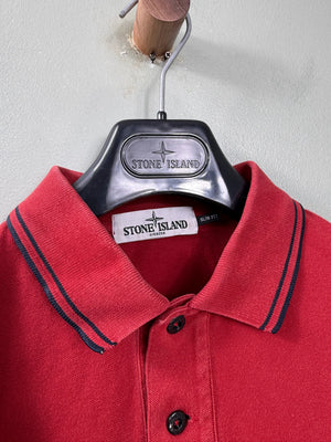 Stone Island Red SL Polo Shirt
