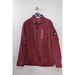 Stone Island Red Nylon Metal Overshirt