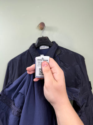 Stone Island Navy Nylon Metal Overshirt