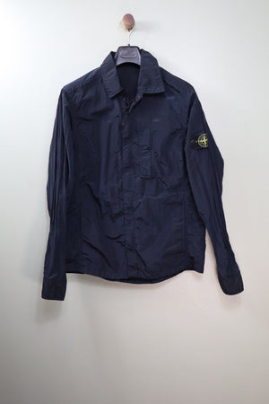 Stone Island Navy Nylon Metal Overshirt