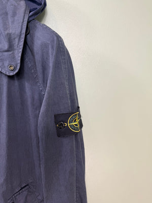 Stone Island Navy Lino Watro Parka Jacket