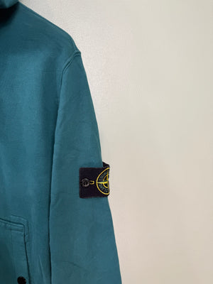 Stone Island Petrol Green Zipped Hoodie