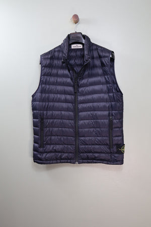 Stone Island Navy Micro Ripstop Down Gilet