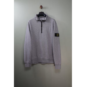 Stone Island Grey 1/4 Zip Jumper