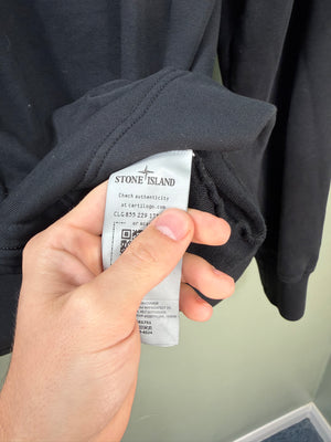 Stone Island Black Stellina Zipped Jumper