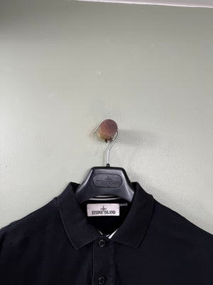 Stone Island Black Slim Fit Polo
