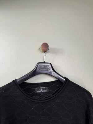 Stone Island Black Shadow Project Honeycomb Knit Jumper