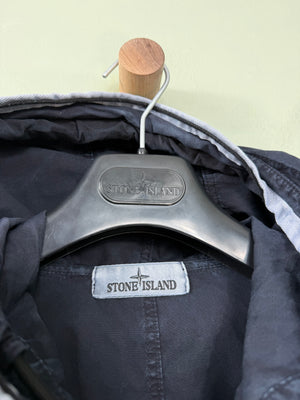 Stone Island Navy Hooded Overshirt