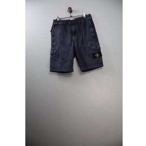 Stone Island Black RE Cargo Shorts