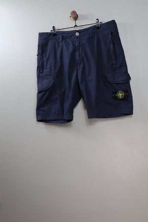 Stone Island Navy RE Cargo Shorts