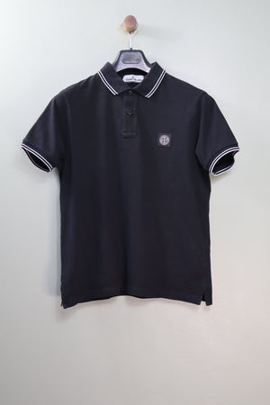Stone Island Black Polo Shirt