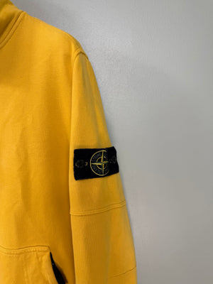 Stone Island Yellow Mock Neck Smock Jumper