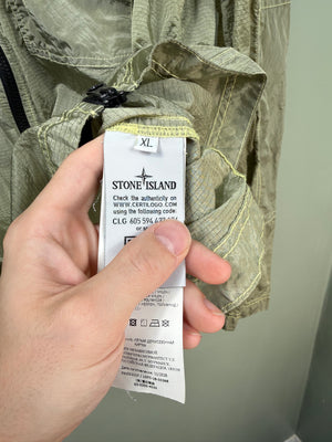 Stone Island Green Nylon Metal Overshirt