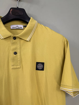 Stone Island Yellow Regular Fit Polo