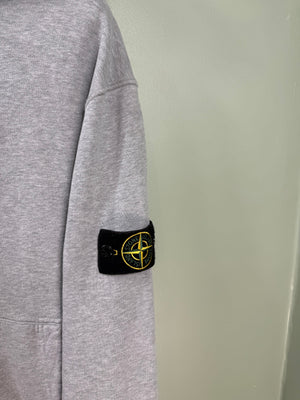Stone Island Grey Zipped Hoodie
