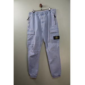 Stone Island Baby Blue RE-T Cargo Bottoms