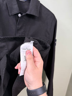 Stone Island Black Denim Research Overshirt