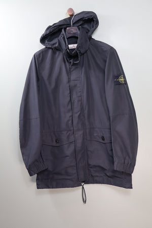 Stone Island Black Micro Reps Parka Jacket