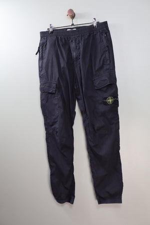 Stone Island Black RE-T Cargo Bottoms