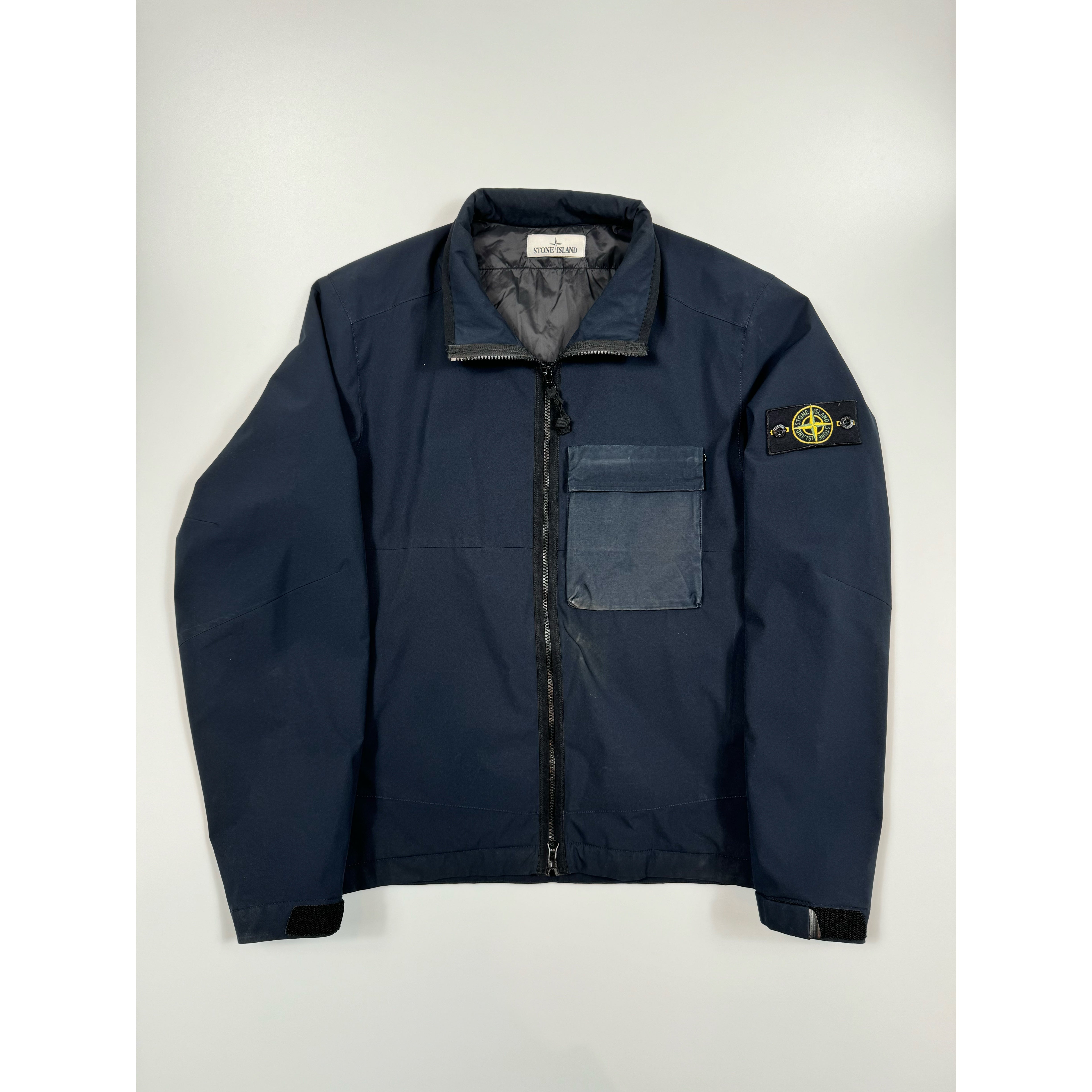 Stone Island Navy Soft Shell Jacket HeatfromTS