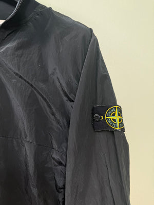 Stone Island Black Nylon Metal Smock