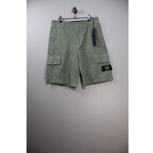 Stone Island Green LO-W Cargo Shorts