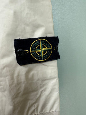 Stone Island Beige CO Mussola Plated Cargo Bottoms