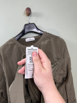 Stone Island Khaki Nylon Metal Jumper