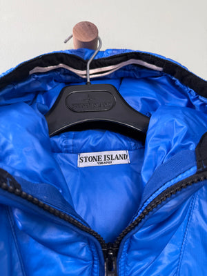 Stone Island Blue Mesh Goose Down Jacket