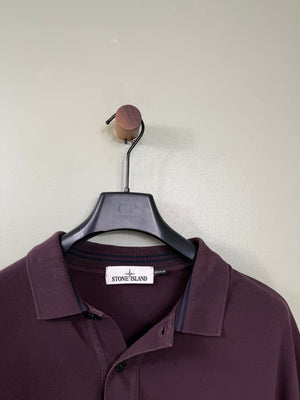 Stone Island Burgundy Regular Fit Polo