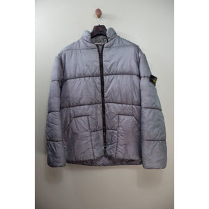 Stone Island Grey Vintage Nylon Ripstop Down Jacket