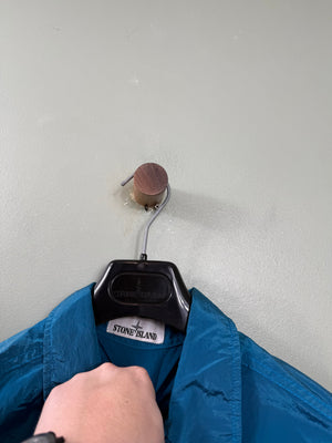 Stone Island Blue Nylon Metal Overshirt