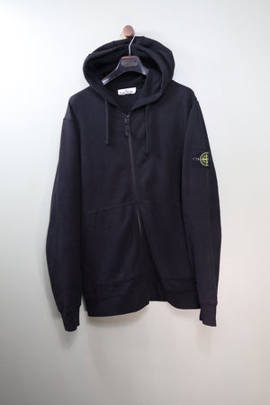 Stone Island Black Zipped Hoodie