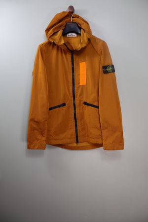 Stone Island Orange Nylon Flock Jacket