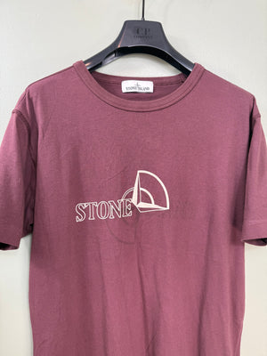 Stone Island Burgundy T-Shirt
