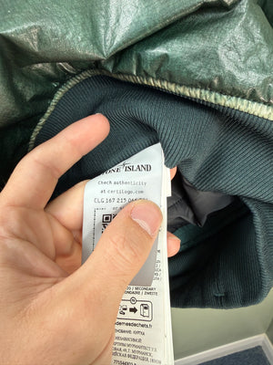 Stone Island Green 82/22 Microfelt Ripstop Cover Primaloft Smock