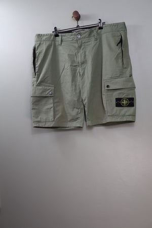 Stone Island Green SL Cargo Shorts
