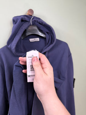 Stone Island Purple Zipped Hoodie