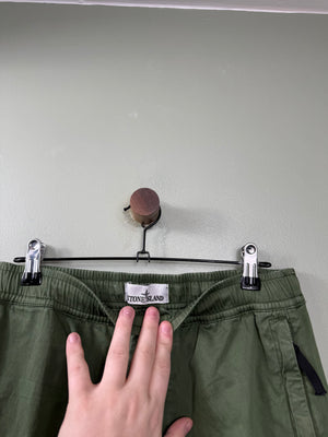 Stone Island Green RE-T Cargo Bottoms