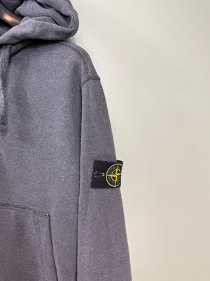 Stone Island Charcoal Grey Zipped Hoodie