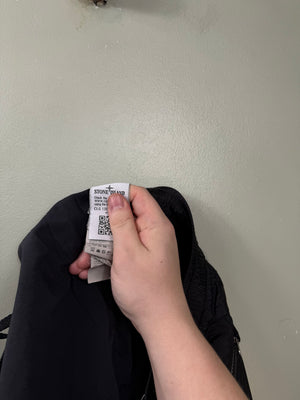 Stone Island Black Nylon Metal Cargo Bottoms