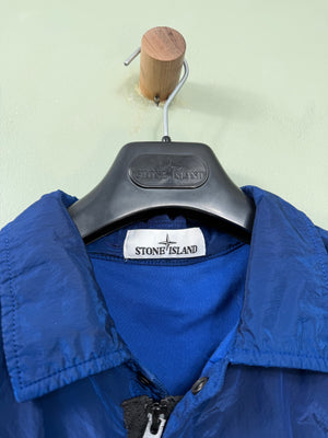 Stone Island Blue Nylon Metal Overshirt