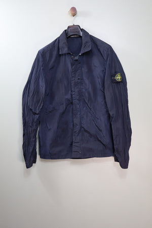 Stone Island Navy Nylon Metal Overshirt